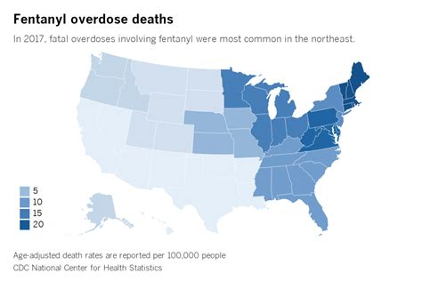 fentanyl death rates in california
