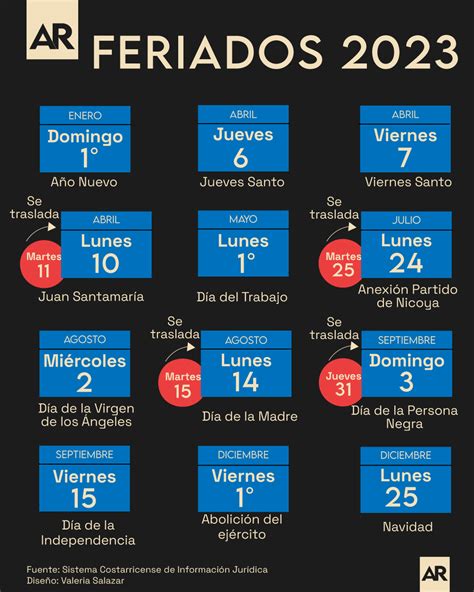 feriados 2023 costa rica poder judicial