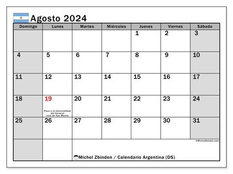 feriados agosto 2024 argentina