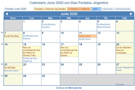 feriados argentina junio