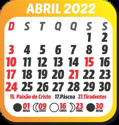 feriados de abril de 2022