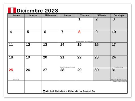 feriados en diciembre 2023 peru