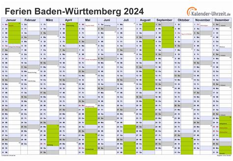 ferien bw 2024/25