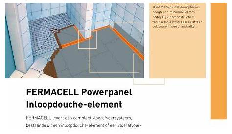 Fermacell Powerpanel Douche Element 2 0 Incl Douchegoot Douche Budget Bouwmaterialen