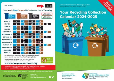 Fermanagh Bin Collection Calendar 2024
