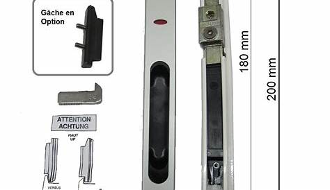 Fermeture cuvette pour baie coulissante alu Schuco