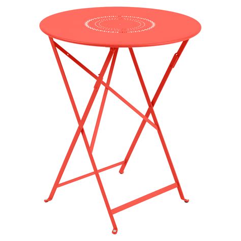 Table pliante FLORÉAL de Fermob D.96 cm, Ocre rouge
