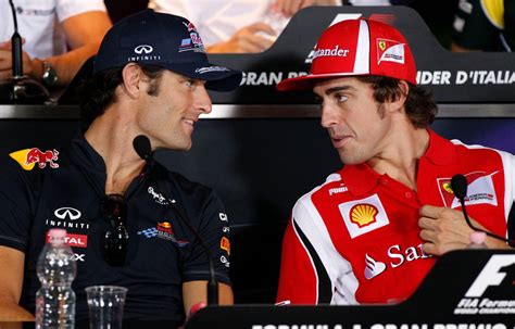 Fernando Alonso And Mark Webber