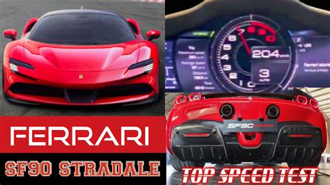 ferrari sf90 stradale top speed