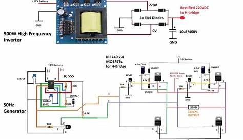 Ferrite Core Inverter Circuit Diagram DIY Electronics