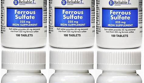 Ferrous Sulfate Hemovit 325mg 100 tablet Anti Anemia