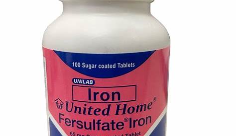 Ferrous Sulfate 325mg Tablet Iron 325 Mg Generic For Feosol 100 s