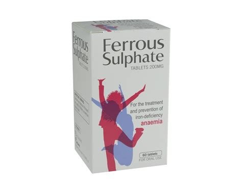 Ferrous Sulfate Iron 325 mg Generic for Feosol 100 Tablets PACK of 2