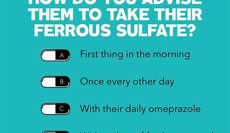 Ferrous Sulfate Side Effects, Before Taking, Overdose