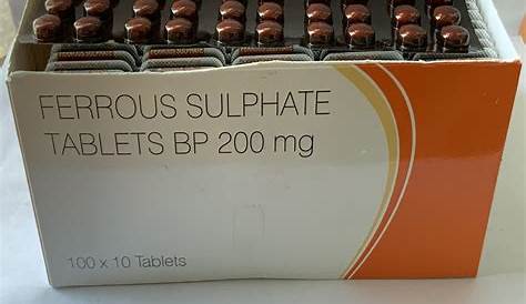 Ferrous Sulfate Tablets Hbob 3 Pack Major FeroSul 325mg, Red