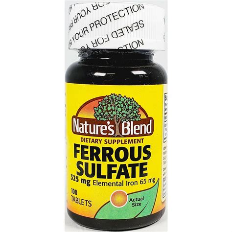 ferrous sulfate and vitamin c