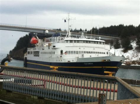 The Tustumena ferry arriving into Kodiak, Alaska from Homer. kodiak 