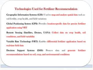 Lets See Fertilizer Recommendation Using Geospatial Technologies 2023