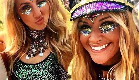 Festival Outfits Glitter Looks Mode Rave Wear
