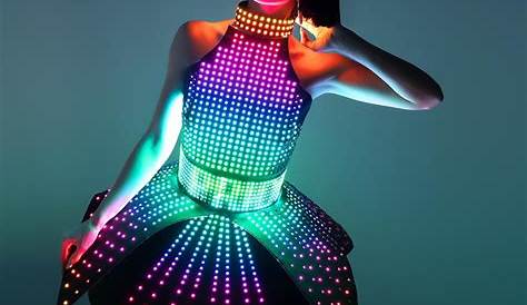 Festival Outfits Glow In The Dark Top17 LED Light Dresses Of 2019