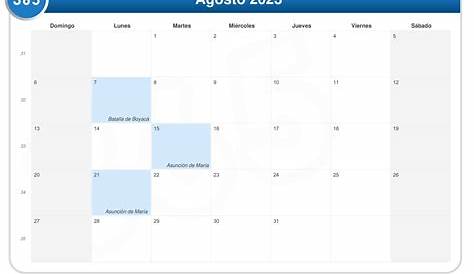 Calendario 2023 Fechas Importantes En Agosto Cumplen En - IMAGESEE