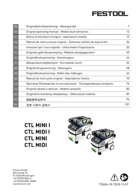 Festool Midi Manual