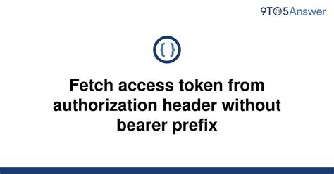 fetch authorization bearer token