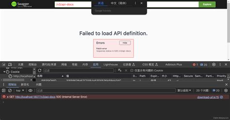 fetch error response status is 401 v3 api docs