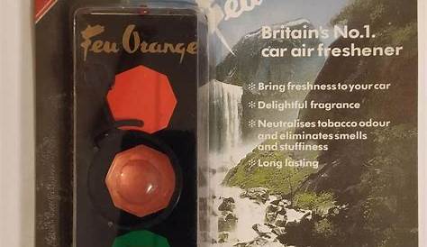 Feu Orange Air Freshener Original Polco freshener RARE NOS Traffic