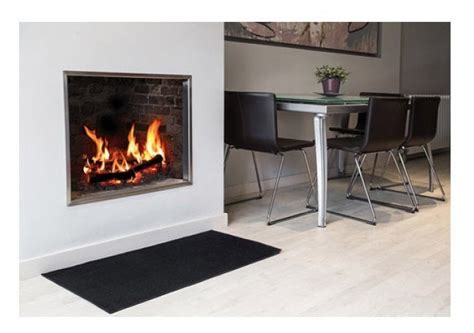 Wood.L Feuerfester Teppich Kamin Runde Feuerfeste Stoff Matte