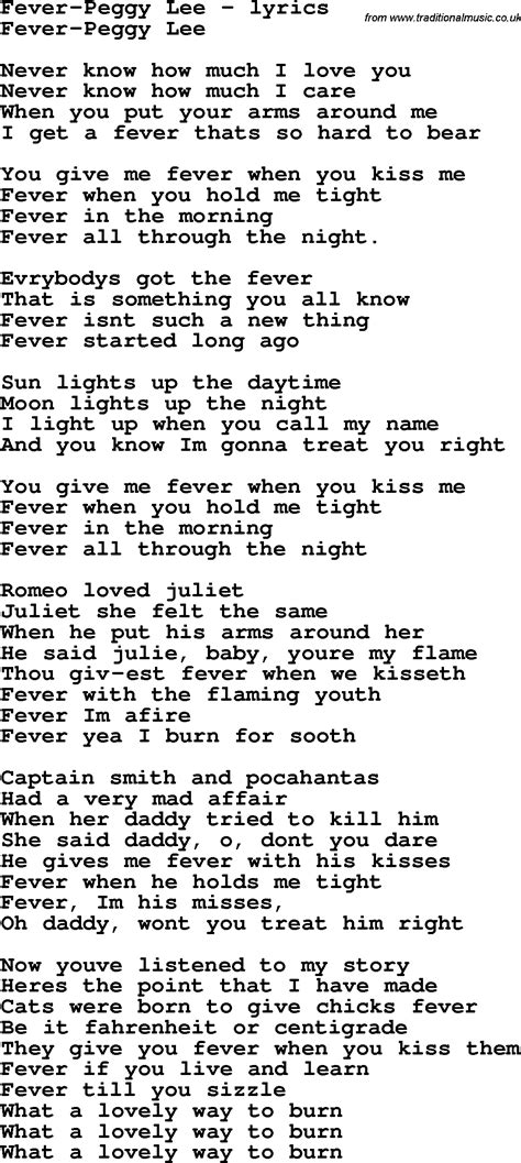 fever song peggy lee lyrics