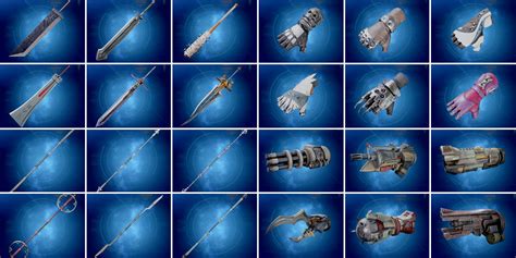 ff7 rebirth all weapons