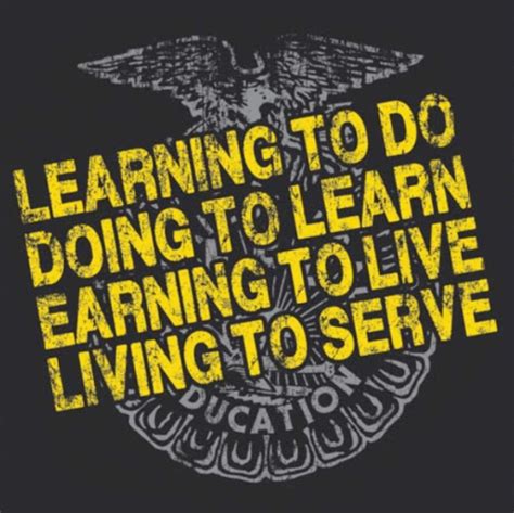 ffa motto learning to do