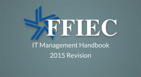 ffiec information technology handbook