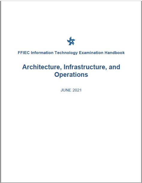ffiec it examination handbook 2021