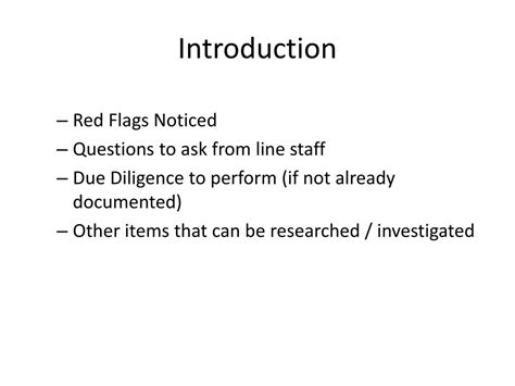 ffiec manual red flags