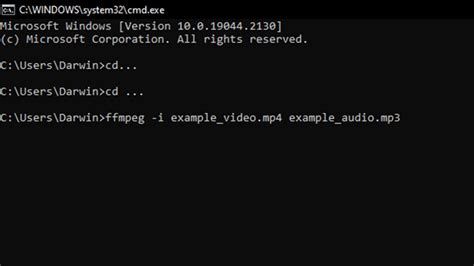 ffmpeg convert mp4 to mp3
