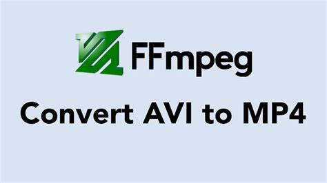 ffmpeg convert to avi