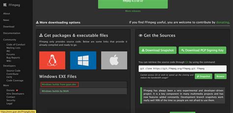 ffmpeg windows build download