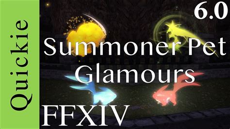 ffxiv summoner pet glamour size