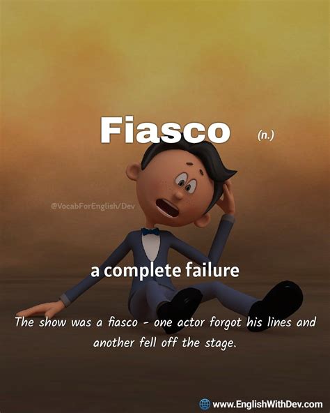 fiasco definition for kids