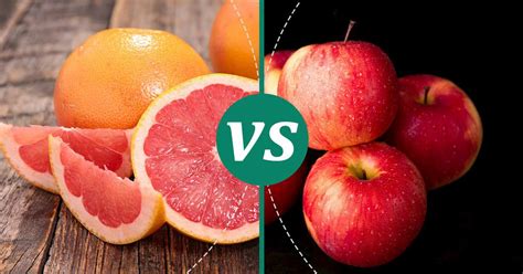 Fiber In Grapefruit Vs Apple