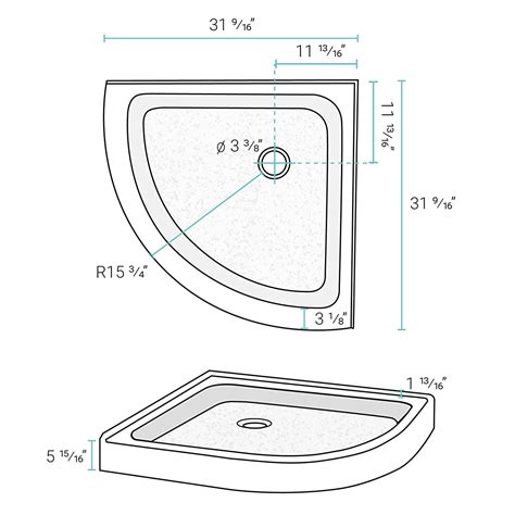 Fiberglass Corner Shower Dimensions