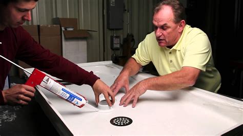 Fiberglass Shower Drain Install