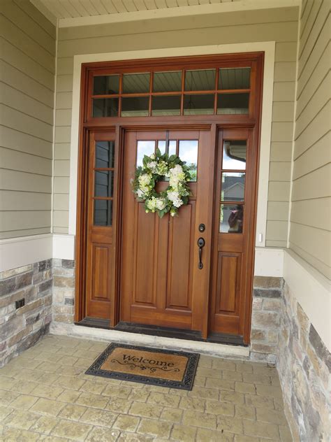 fiberglass steel or wood entry door