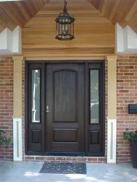 fiberglass steel or wood entry door