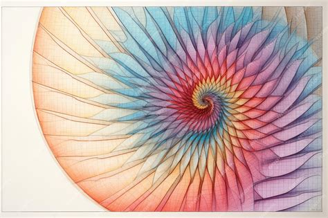 Fibonacci Number Pattern Shapes Graph Paper