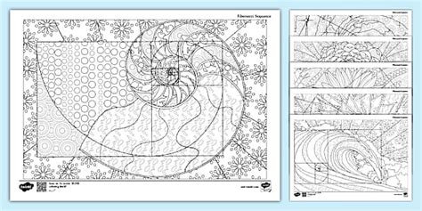 Fibonacci Sequence Color Pages Pdf