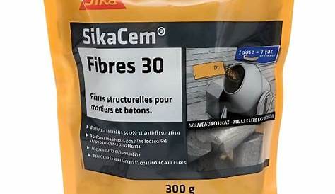 Lot de 3 fibres de renfort béton SIKA, 150 g x 3 Leroy