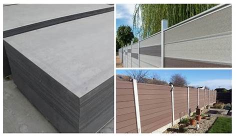 Fibre Cement Fence Panels Low Cost Made Of Fiber Boards YouTube